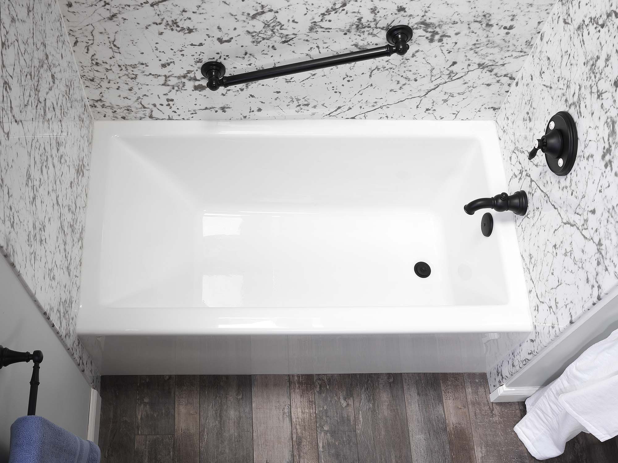 marble wall bathtub remodeling colorado springs by ThriveStar Renvoations